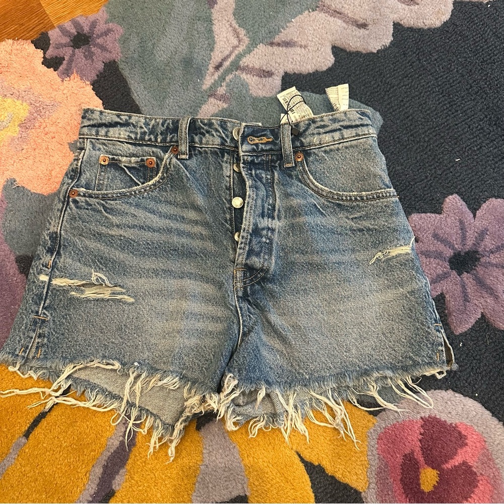 NWT Zara HIGH-RISE SPLIT SHORTS